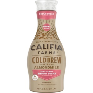 image:imageCalifia Farms  Brown Sugar Latte 48 Oz Dairy Free Plant Based Vegan Gluten Free Non GMO Cold Brew Coffee Almond Latte