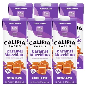 image:imageCalifia Farms  Caramel Macchiato Almond Milk Coffee Creamer 32 Fl Oz Pack of 6 Shelf Stable Dairy Free Plant Based Vegan Gluten Free Non GMO Almond CreamerCaramel Macchiato