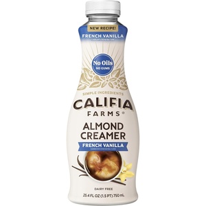 image:imageCalifia Farms  French Vanilla Almond Milk Coffee Creamer 254 Oz Dairy Free Plant Based Vegan Gluten Free Non GMO254 Fl Oz Pack of 1