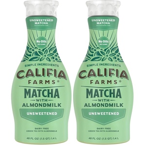 image:imageCalifia Farms  Matcha Almond Latte 48 oz Dairy Free Almond Milk Plant Based Vegan Gluten Free Non GMO Green Tea48 Fl Oz Pack of 2