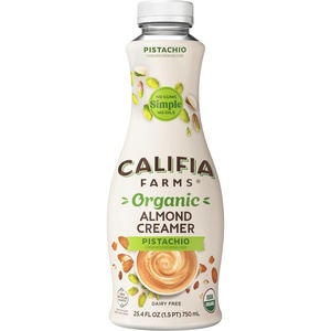 image:imageCalifia Farms  Organic Pistachio Almond Milk Coffee Creamer 254 Oz Dairy Free Plant Based Vegan Gluten Free Non GMO Almond Creamer Almond Milk USDA Organic